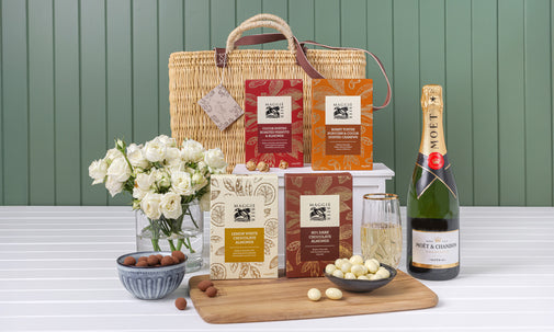 Small French Market Basket Chocolate and Moët Hamper